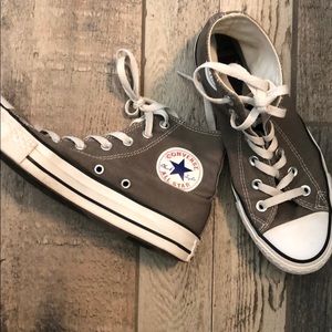Gray High Top Converse
